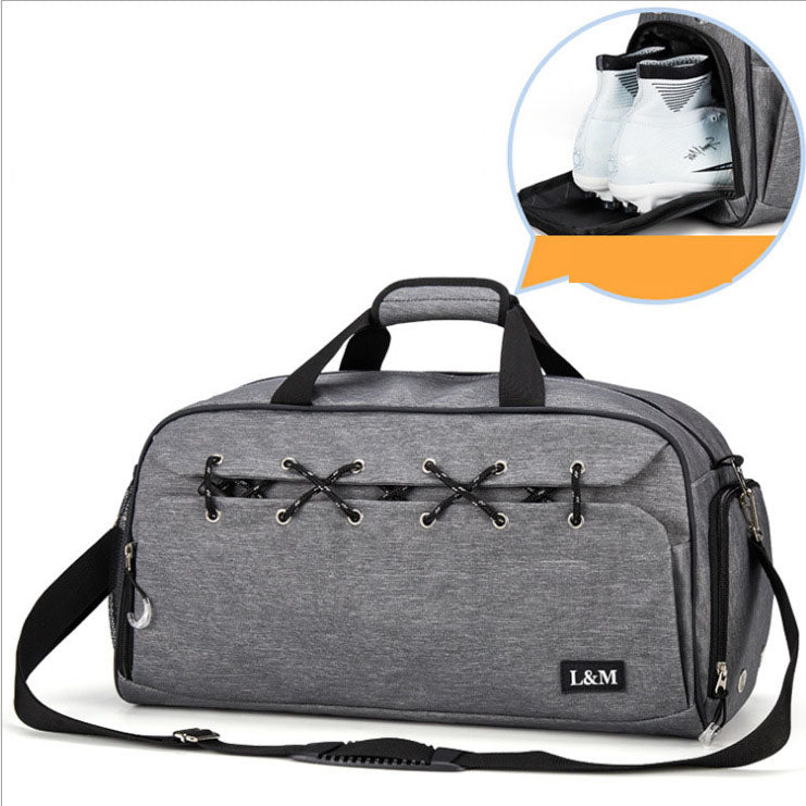 Bolso deportivo de viaje con compartimento para zapatillas y ropa húmeda