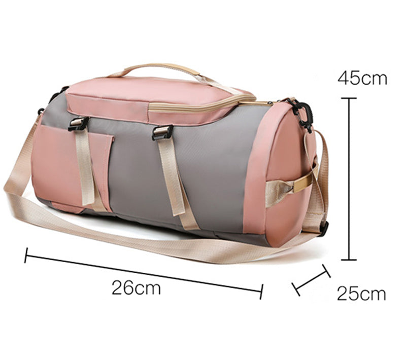 Mochila deportiva 3 en 1 impermeable con compartimento para zapatillas