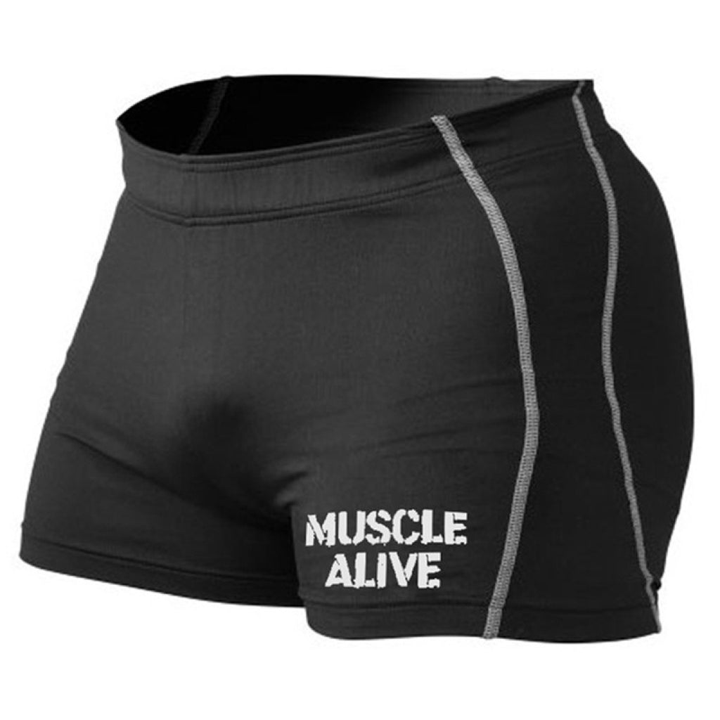 Shorts de compresion gym bodybuilding negro