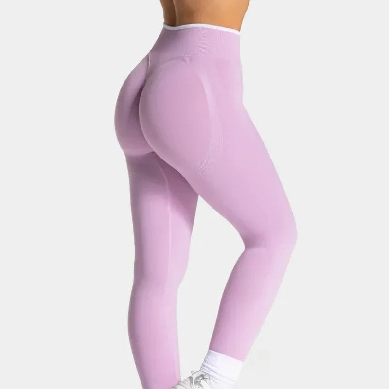 Leggings scrunch cintura alta sin costuras, efecto levantacola