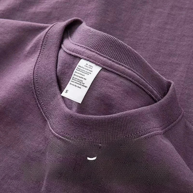 Camiseta de manga corta de algodón pesado, unisex