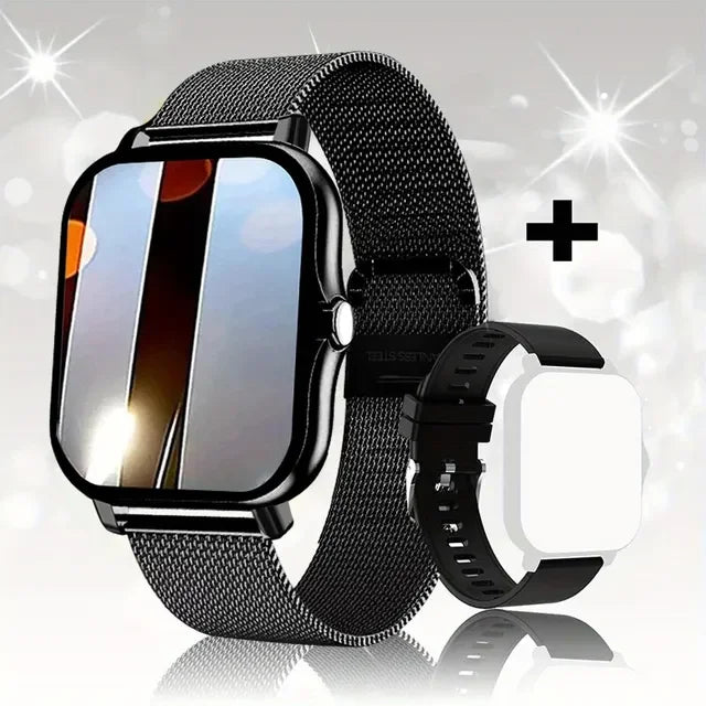 Smartwatch deportivo 1.83'' con monitor de salud, resistente al agua