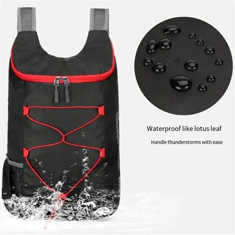 Mochila plegable multifuncional, alta densidad, ligera