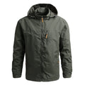 Chaqueta cortavientos táctica para hombre, impermeable