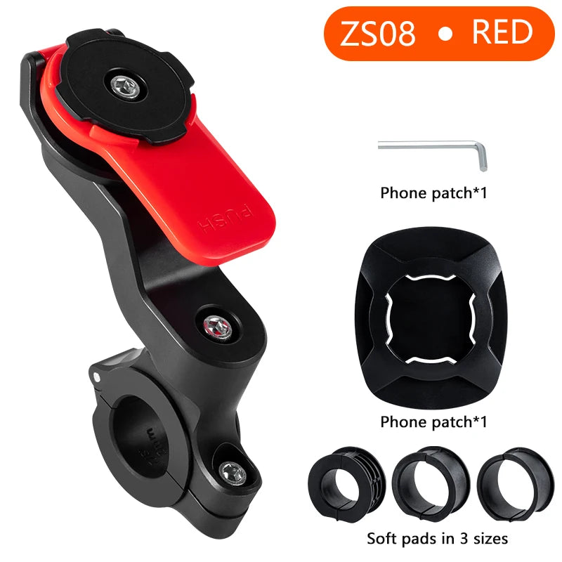 Soporte universal de móvil con amortiguador, bici/moto