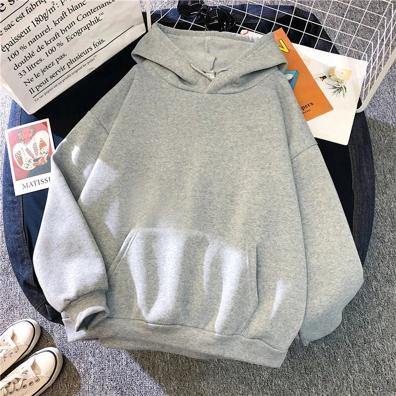 Sudadera con capucha unisex 2025, manga larga con bolsillo