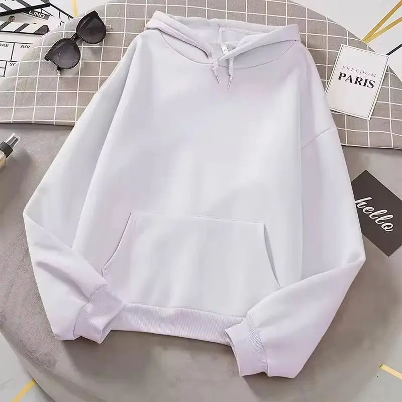 Sudadera con capucha unisex 2025, manga larga con bolsillo