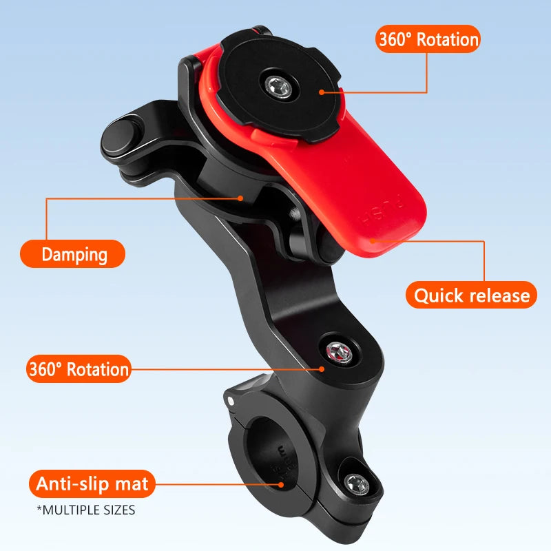 Soporte universal de móvil con amortiguador, bici/moto