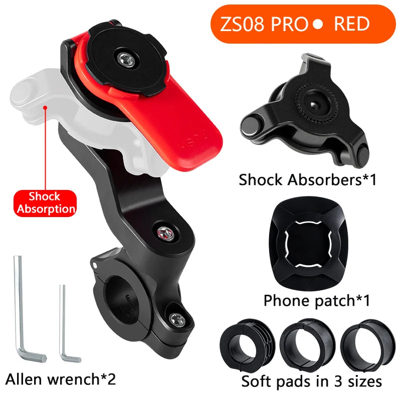 Soporte universal de móvil con amortiguador, bici/moto