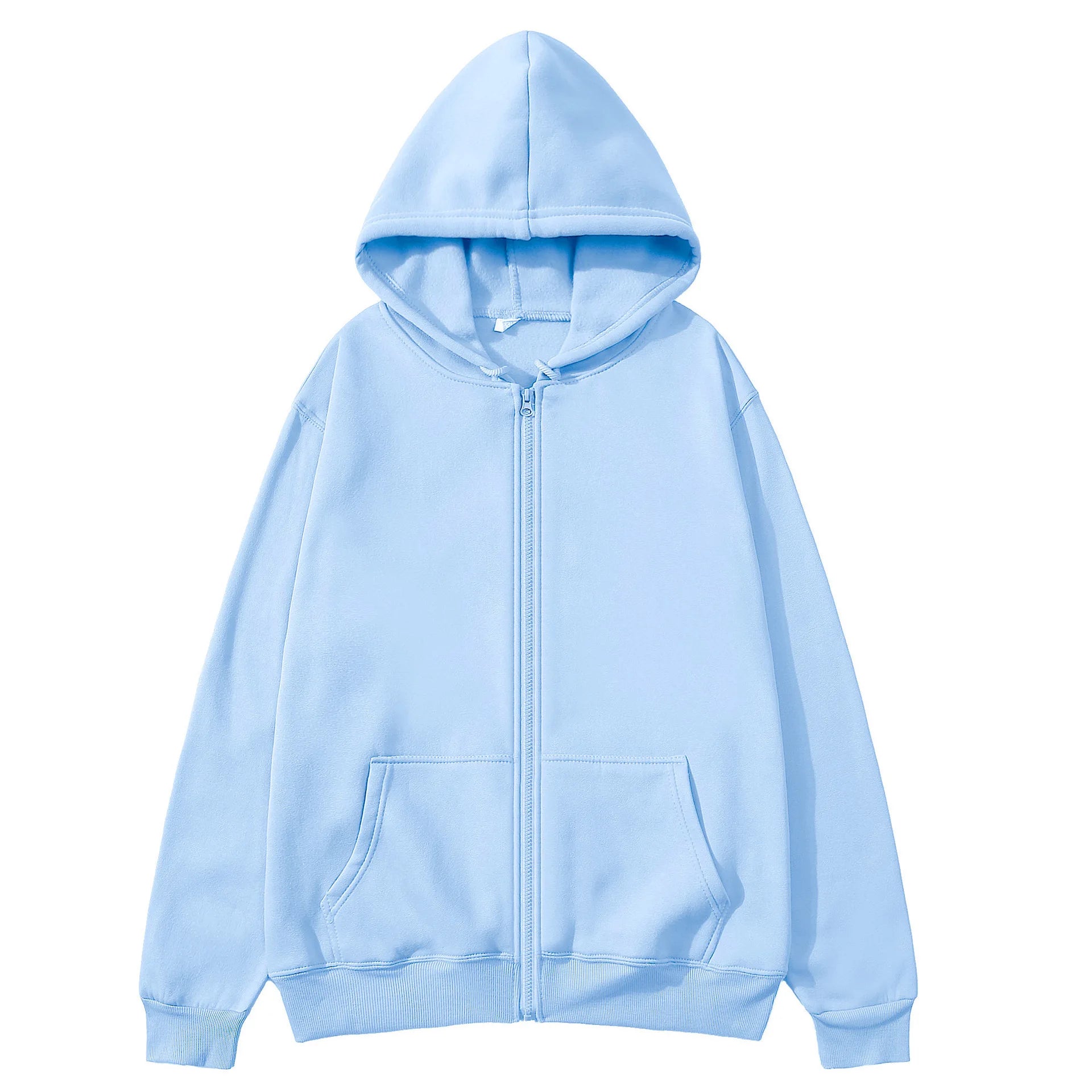 Sudadera con capucha oversize, cremallera, unisex