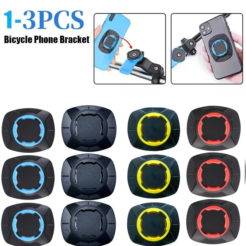 Soporte de móvil para bicicleta con parche adhesivo (1-3 uds)