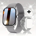 Smartwatch deportivo 1.83'' con monitor de salud, resistente al agua