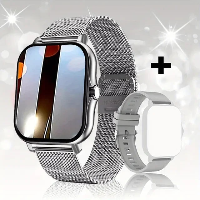 Smartwatch deportivo 1.83'' con monitor de salud, resistente al agua