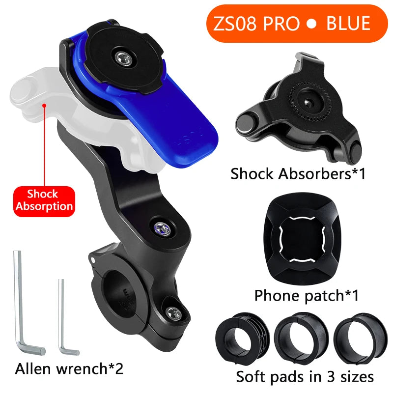 Soporte universal de móvil con amortiguador, bici/moto