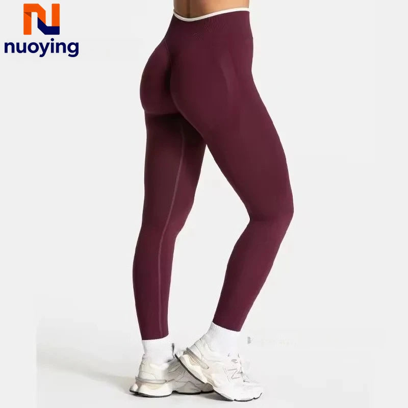 Leggings scrunch cintura alta sin costuras, efecto levantacola