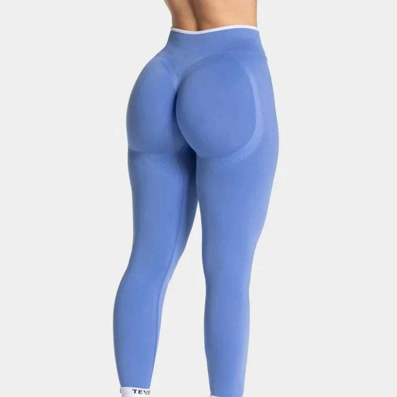 Leggings scrunch cintura alta sin costuras, efecto levantacola