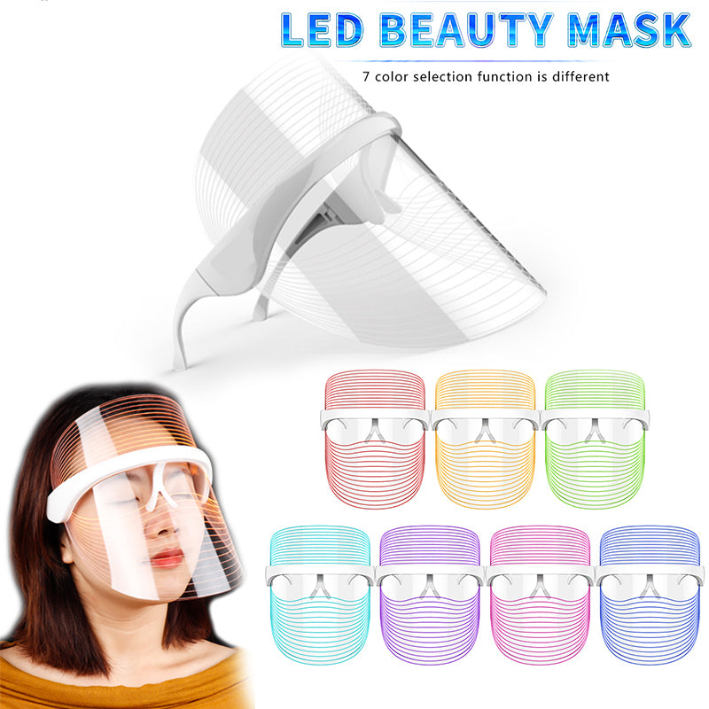 Mascarilla LED de terapia de luz roja - 7 colores